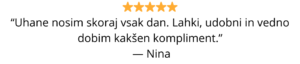 ⭐⭐⭐⭐⭐ “Minimalistično, elegantno in unikatno. Točno moj stil.” — Eva (8)